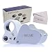 DREAME 30X 60X LED Lighted Illuminated Jewelers Eye Loupe Jewelry Magnifier for Gems Jewelry Rocks Stamps Coins Watches Hobbies Antiques Models Photos primary
