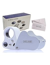 DREAME   Lupa de joyería con luz LED para joyería