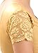Stretchable Lycra Gold Ready-made Saree Blouse Sari Choli Crop Top - A-11