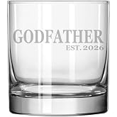 MIP Brand Rocks Whiskey Old Fashioned Glass Godfather Est 2026
