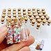 Perfect shopping 50pcs 1ml Vials Clear Glass Bottles with Corks Miniature Glass Bottle with Cork Empty Sample Jars / Message Weddings Wish Jewelry Party Favors