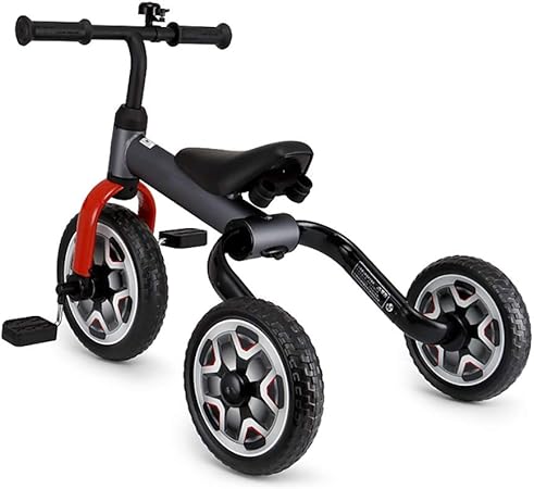 NBgy Triciclo, Triciclo Multifuncional para Niños 2 Tipos De Modo De Conducción, Triciclo Exterior para Bebés De 2-6 Años, 3 Colores, 72x37x51cm (Color : Negro): Amazon.es: Hogar