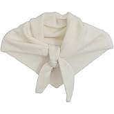 Wendyfull Triangle Scarf for Women Knitted Wool Headscarf Cashmere Feel Y2K Downtown Girl Aesthetic Streetwear Accessories