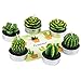 DeDeSoon Cactus Tealight Candles, Handmade Delicate Succulent Cactus Candles for Birthday Party Wedding Spa Home Decoration, 6 Pcs in Pack.