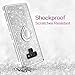 VEGO Galaxy Note 9 Case Glitter Bling Diamond Rhinestone Bumper Sparkly Protective Grip Case with Kickstand Ring Stand for Women Girls for Samsung Galaxy Note 9 (Silver)
