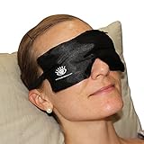 Warm Compress Eye Mask by Heyedrate with 100% Silk Exterior and 100% Natural Flaxseed & Lavender Interior | Use for Soothing Dry Eyes, Blepharitis, Meibomian Gland Dysfunction, Styes, Headaches