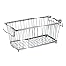 mDesign Household Stackable Metal Wire Storage Organizer Bin Basket with Built-In Handles for Kitchen Cabinets, Pantry, Closets, Bedrooms, Bathrooms - 12.5