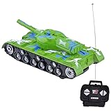 Gimilife Military RC Battle Tank Remote Control Battling Tank Toys for Kids ,Bump and Go Action with Lights and Real Soundsï¼ŒGreen