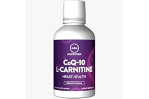 MRM Nutrition CoQ-10 L-Carnitine Liquid | Orange-Vanilla Flavored | Energy + Antioxidants | Naturally derived CoQ-10| 32 Servings