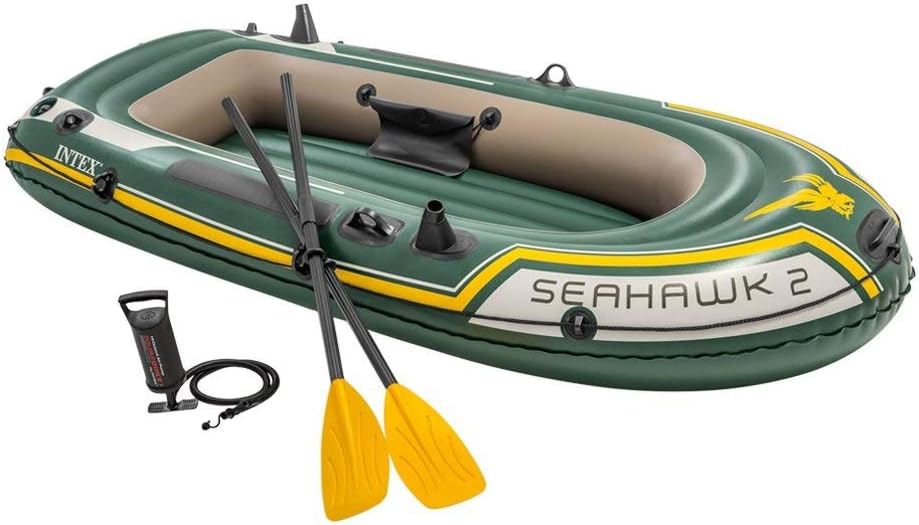 2 Inflatable Boat, Fishing Kayak With Pump PVC Material, Suitable for Outdoor, Sea Sports, Adventure, 236 * 114cm