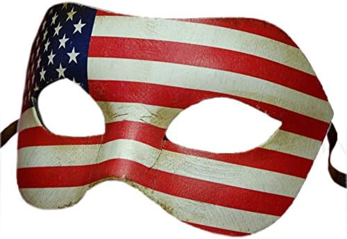 VIVO Masks Mens USA Venetian Masquerade Mask 4th of July