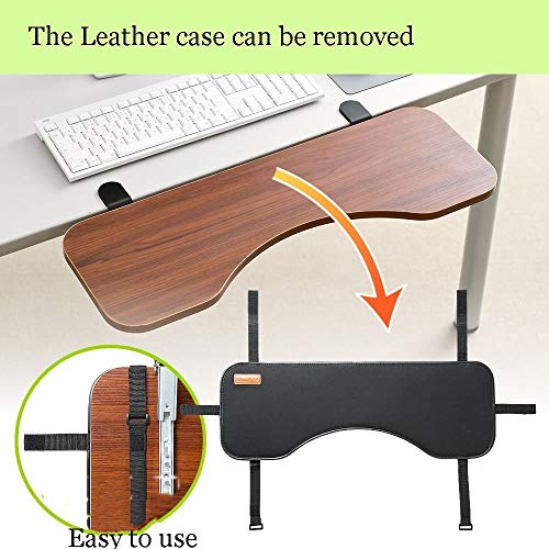 FUZADEL Ergonomic Desk Extender Clamp On Desk Extension Forearm Arm