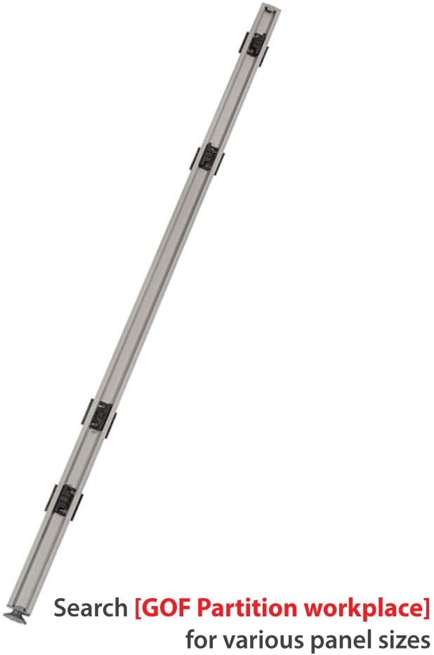 GOF 6ft / 72" H T-Post, Office Partition Connectors: L-Post, T-Post, X-Post, Wall Mount Intended to use Full Fabric or Partial Glass Series, Connector only
