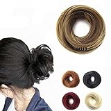 FESHFEN Scrunchy Scrunchie Hairpieces Elastic Messy Hair Bun Ponytail Hair Extensions Wig Drawstring-9H19
