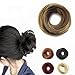 FESHFEN Scrunchy Scrunchie Hairpieces Elastic Messy Hair Bun Ponytail Hair Extensions Wig Drawstring-9H19
