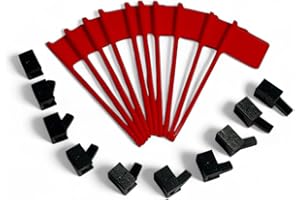 Attention Grabber Small 6in. Tall Red Alert Office Desk Flag Pivots Up Down Fun Party Do Not Disturb Help Status Away Call Ce