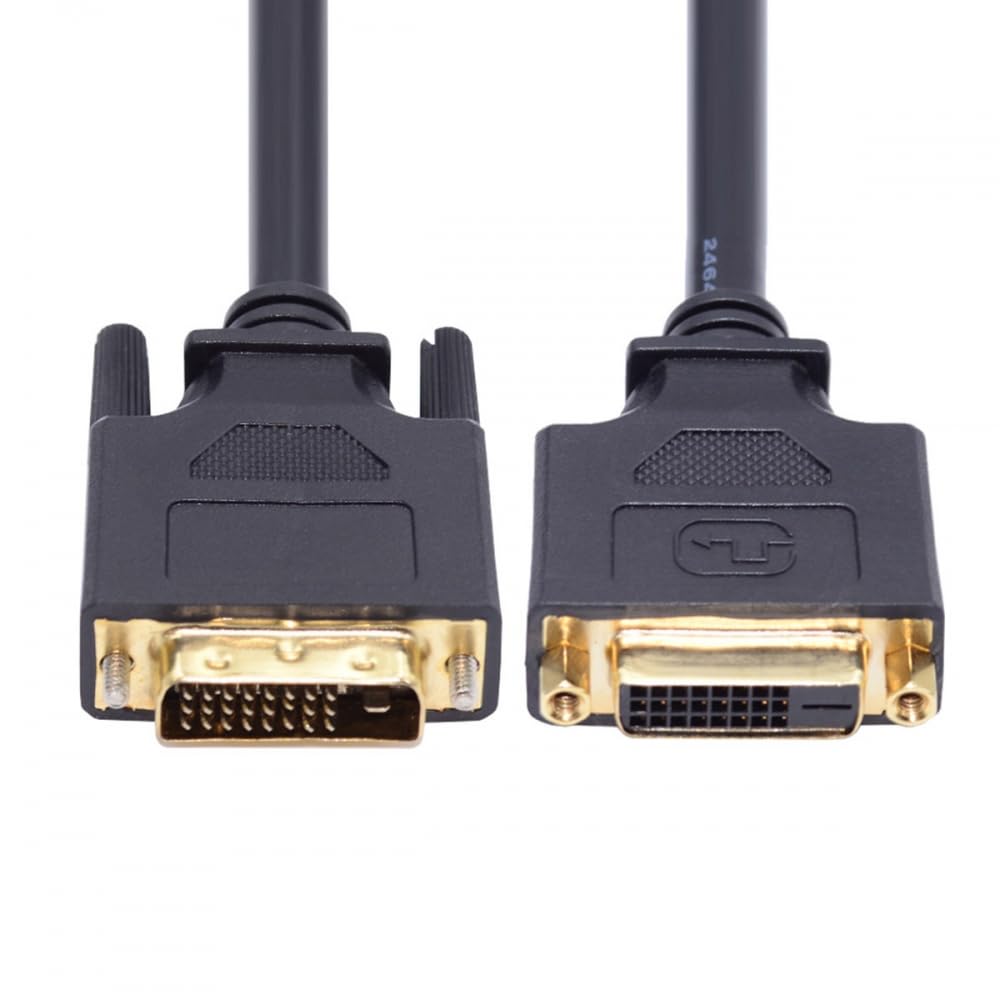CY Cable DVI 24+1 Male to Female Extension Cable DVI-D Dual Link Digital Video for Monitor Graphics Card 50cm