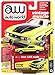 1972 Ford Mustang Mach 1 Lime Green Black Stripes Vintage Muscle Limited Edition to 3,960 Pieces Worldwide 1/64 Diecast Model Car Autoworld 64192/ AWSP016 B