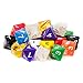 Wiz Dice Bulk Random Polyhedral Dice (D8-25 Pack) - Polyhedral Role Playing Dice in Unique Colors - DND Accessories for TTRPG Dice Games - Ideal Roleplaying Game Dice