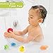 LAKA Bath Toys, 6 Pack Bath Toy Sets with Fishing Net, Pool Squirt Toys Bathtub Fishing Toys for Toddler Baby Kids - 3 Cute Sound Toys, 2 Squirt Toys, 1 Fishing Net
