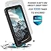 SNOWFOX iPhone Xs/iPhone X Waterproof Case, Underwater Full Sealed Cover IP68 Certified for Waterproof Snowproof Shockproof and Dustproof with Built-in Screen Protector for iPhone X/Xs (Black)