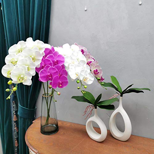 Fnize Fake Orchid Stems Artificial Bulk Phalaenopsis Centerpieces