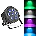 Par Lights, MFL. 7X10W RGBW Stage DJ Lighting LED DMX Par Can Light Party Lights DJ Disco Lights Wash Effect Sound Activated Modes for Party Wedding Church