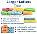 Roscoe Learning Magnetic Letters and Numbers- 130 Foam ABC Magnets with Storage Container