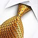 New Classic Black&Gold Striped Tie WOVEN JACQUARD Silk Men's Suits Ties Necktie