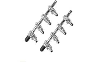 bnafes 2Pcs 4-Way Air Flow Control Lever Valve with Airline Tubing Connector for Aquarium