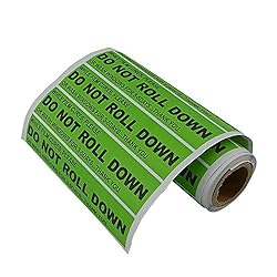 FOSHIO 100pcs/roll "DO NOT ROLL Down " Automotive