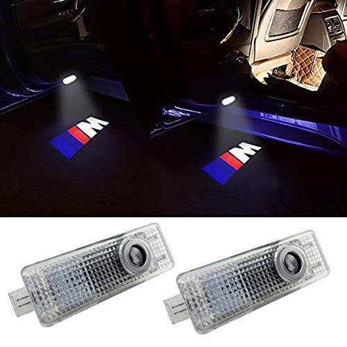 Grolish BMW Accessories Car Door LED Lighting Welcome Lights Shadow Projector For BMW M(2 Pack)
