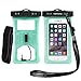 Vansky Floatable Waterproof Case, Cellphone Dry Bag with Armband and Audio Jack for iPhone 12 11 X XR 7/7 Plus, Samsung, TPU Construction IPX8 Certified Waterproof Phone Pouch Green