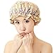 Waterproof Women Shower Caps Bath Cap VANORIG Cute Double Layer Satin Lined Shower Cap for Women ,Pack of 1 (Colorful Bubbles)