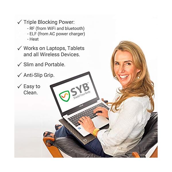 SYB-Laptop-Pad-EMF-Radiation-Protection-Shield-Heat-Blocker-for-Laptops-up-to-14-Smoke-Grey SYB Laptop Pad, EMF Radiation Protection Shield & Heat Blocker for Laptops up to 14" (Smoke Grey)