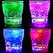 Perfect Pregame LED Light Up Drinking Glasses - 4 Pack Light Up Cups - 4 Mode Solid Color LED Cups - 4 Pack Light Up Drinking Glasses