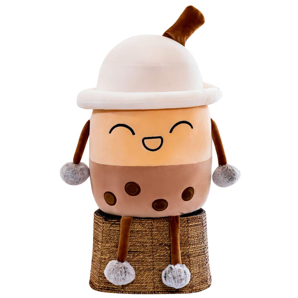 Uposao Bubble Tea Plush Toy Cuddly Toy, Cartoon Plush Dolls Funny Cushion Milk Tea Soft Doll Tea Cup Cushion Children's Toy Birthday Gift for Children Girls, 30cm