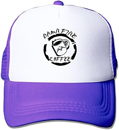 Yzygf Cap Damn Fine Cup Of Coffee Mens Cool Adjustable Mesh Cap Digital Printed Mesh Cap Unisex