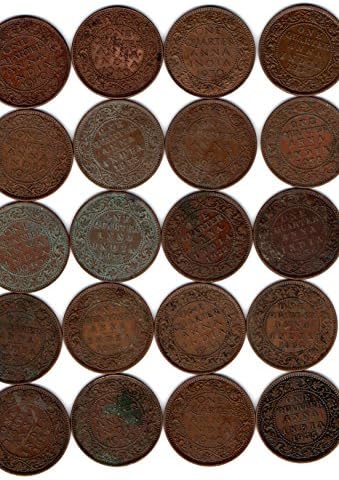 Collection House-20-quarter annaa British India Old Coin for Collection