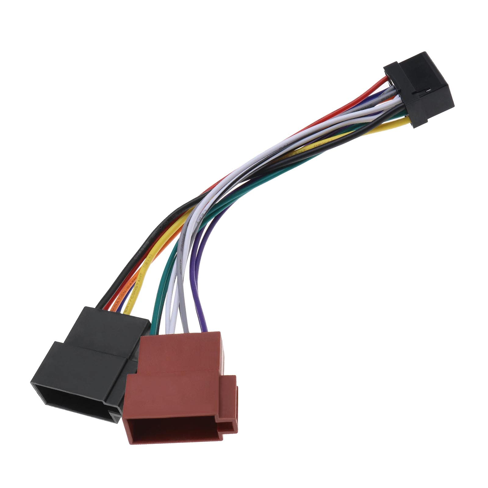 The Lord of the Tools Car Stereo Radio Wiring Harness Connector Adaptor Car Stereo Harness 16pin Port to Mini Iso 8pin Plug Wiring Cable Compatible with Alpine Car Audio