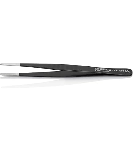ツ Knipex 92 28 69 ESD Precision Tweezers ESD with strong tip