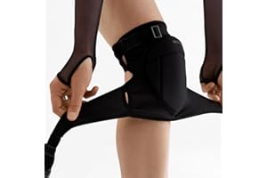 Queen Wear – Easy Way – Pole Dance Knee Pads – Perfect Woman Protection for Ballet Modern Dance and Indoor Sports (M-L)