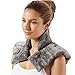 Brookstone - Thera-Spa Cooling & Warming Heated Neck Wrap & Shoulder Wrap - Microwavable Neck Warmer or Chill in Freezer for Instant Strained Muscles Relief - Lavender Infused, (Gray)