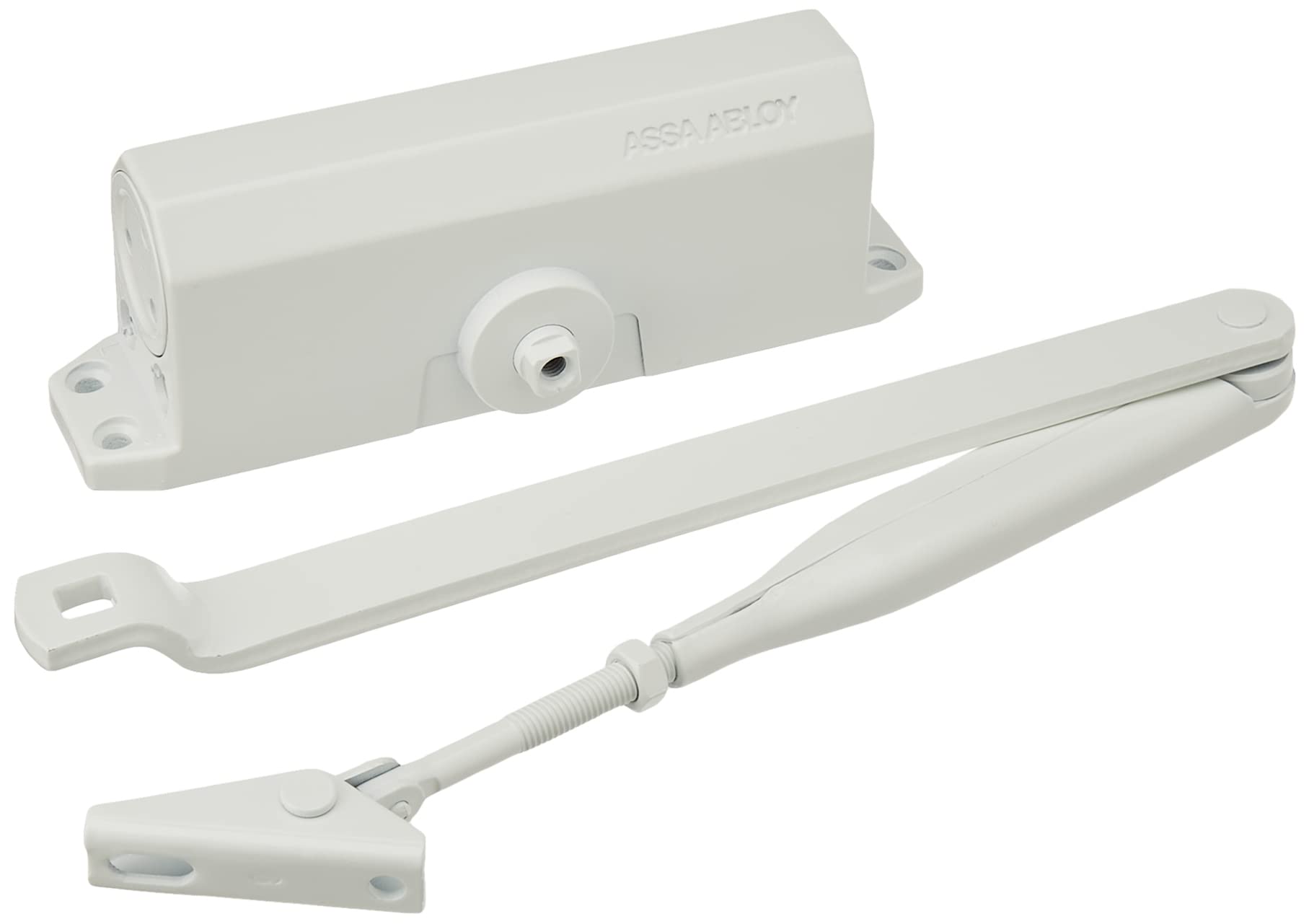 Tesa Assa Abloy Dc110-9016 DC110 Hinged Arm Door Closer, White, Sin Retención