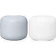Nest WiFi Router Snow with 1 Access Point Mist - Mesh Router for Wireless Internet - Wi-Fi Extender with Smart Speaker - Works with Nest WiFi and Google WiFi Home Wi-Fi Systems (Renewed)