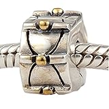 Soulbeads Gold Plated Bowknot Clip Stopper Charms Authentic 925 Sterling Silver Clip Lock Charms Bead for European Bracelet