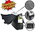 DC Comics Batman Grey Diaper Bag Includes Changing Pad and Bottle Pouch