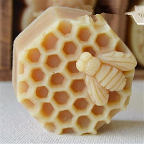 Moldiy Bee Honeycomb Shape Silicone Soap Art Craft Mold Wedding,Party,Gift - Thumbnail 3