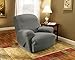 SureFit Simple Stretch Subway - Recliner Slipcover - Gray (SF44601)