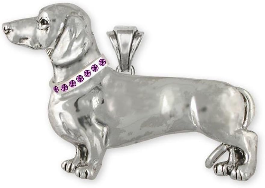 Dachshund Jewelry Sterling Silver Dachshund Pendant